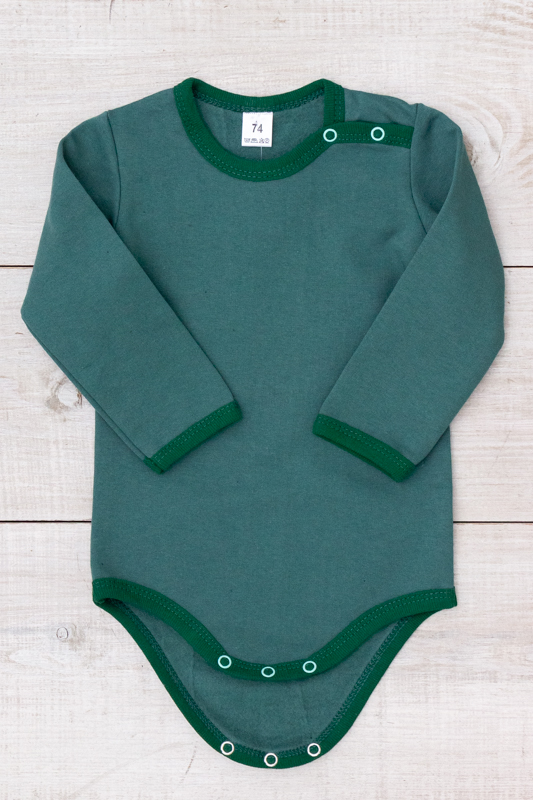 Боді ясельний для хлопчика (з довгим рукавом)